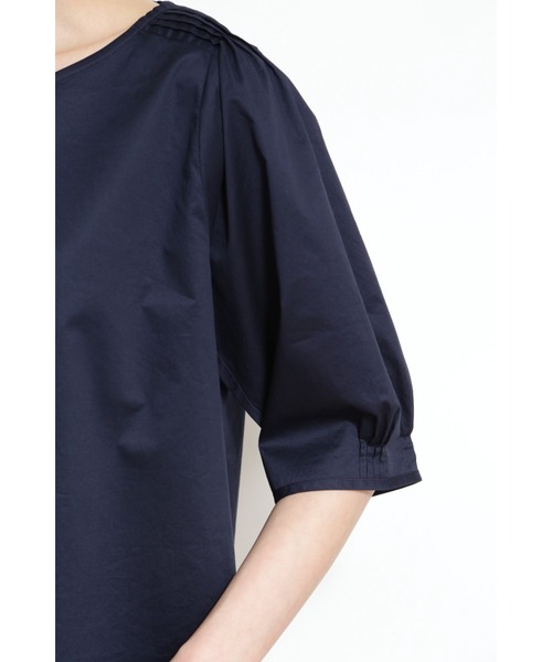 human woman(ヒューマンウーマン)の「◆ピンタックブラウス(シャツ/ブラウス・レディース・ブルー/ネイビー/ホワイト系その他・MEDIUM)」の7枚目の写真