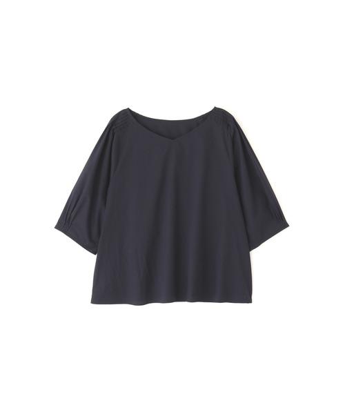 human woman(ヒューマンウーマン)の「◆ピンタックブラウス(シャツ/ブラウス・レディース・ブルー/ネイビー/ホワイト系その他・MEDIUM)」の10枚目の写真