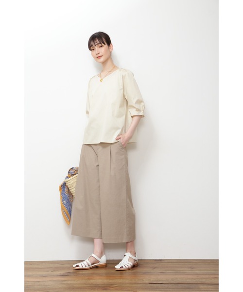 human woman(ヒューマンウーマン)の「◆ピンタックブラウス(シャツ/ブラウス・レディース・ブルー/ネイビー/ホワイト系その他・MEDIUM)」の14枚目の写真