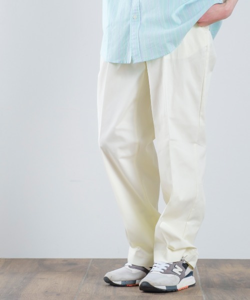 improves(インプローブス)の「ツイル ワイド チノ カラーパンツ(チノパンツ・メンズ・チャコールグレー/レッド/ワイン/ブラック/オレンジ/キナリ/ベージュ/マスタード/ダークグリーン/ブルー・MEDIUM/LARGE)」の11枚目の写真