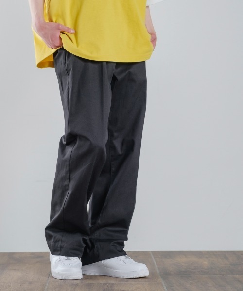 improves(インプローブス)の「ツイル ワイド チノ カラーパンツ(チノパンツ・メンズ・チャコールグレー/レッド/ワイン/ブラック/オレンジ/キナリ/ベージュ/マスタード/ダークグリーン/ブルー・MEDIUM/LARGE)」の17枚目の写真