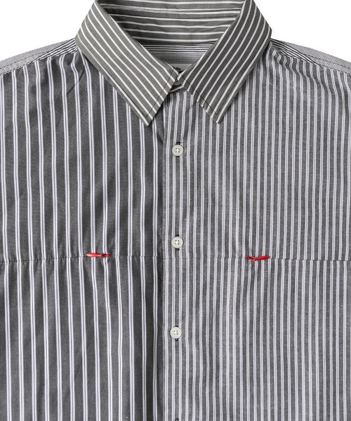 FTW(エフティダブリュー)の「MULTI STRIPE S/S SHIRT(シャツ/ブラウス・メンズ・ブラック/ブルー・MEDIUM/LARGE)」の10枚目の写真