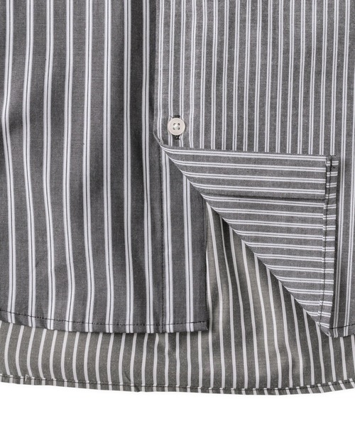 FTW(エフティダブリュー)の「MULTI STRIPE S/S SHIRT(シャツ/ブラウス・メンズ・ブラック/ブルー・MEDIUM/LARGE)」の13枚目の写真