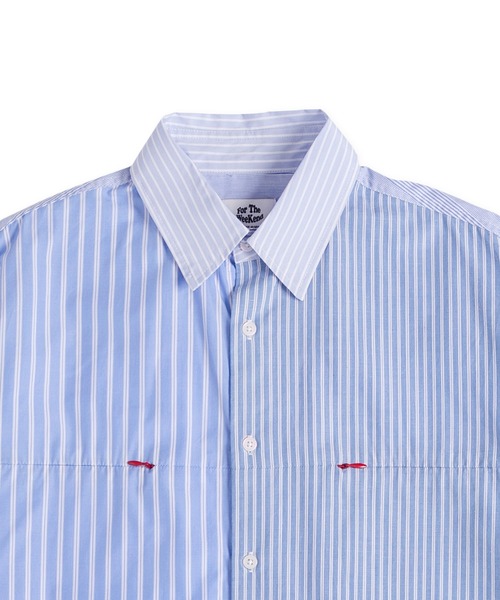 FTW(エフティダブリュー)の「MULTI STRIPE S/S SHIRT(シャツ/ブラウス・メンズ・ブラック/ブルー・MEDIUM/LARGE)」の19枚目の写真