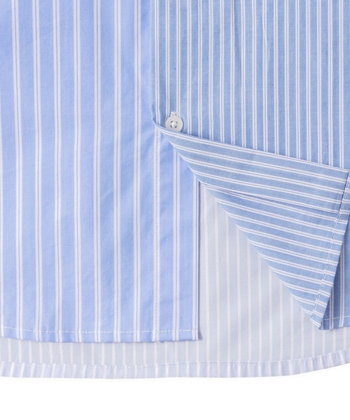 FTW(エフティダブリュー)の「MULTI STRIPE S/S SHIRT(シャツ/ブラウス・メンズ・ブラック/ブルー・MEDIUM/LARGE)」の14枚目の写真