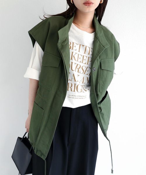 andme（アンドミー）の「コットン半袖オーバーサイズロゴプリントTシャツ（Tシャツ/カットソー・レディース・チャコールグレー/ベージュ/ネイビー/ホワイト×グリーン/ホワイト×グレー/ホワイト×パープル/パープル/ホワイト×ブラウン・M）」の5枚目の写真