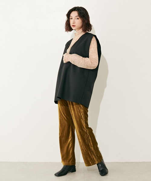 Lui's（ルイス）の「ゼブラプリントシアートップス（Tシャツ/カットソー・レディース・ベージュ/ブラウン・FREE）」の16枚目の写真