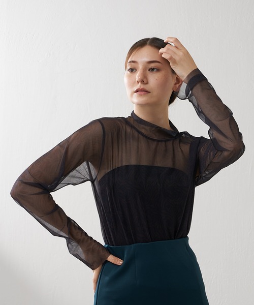 Lui's（ルイス）の「ゼブラプリントシアートップス（Tシャツ/カットソー・レディース・ベージュ/ブラウン・FREE）」の3枚目の写真