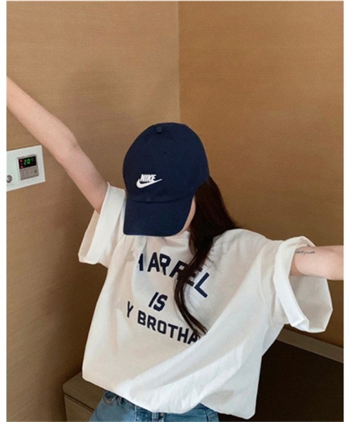 Ritzy(リッツィー)の「ロゴプリントTシャツ(Tシャツ/カットソー・レディース・ホワイト/ネイビー/杢グレー・FREE/XL)」の1枚目の写真