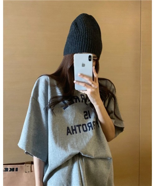 Ritzy(リッツィー)の「ロゴプリントTシャツ(Tシャツ/カットソー・レディース・ホワイト/ネイビー/杢グレー・FREE/XL)」の12枚目の写真
