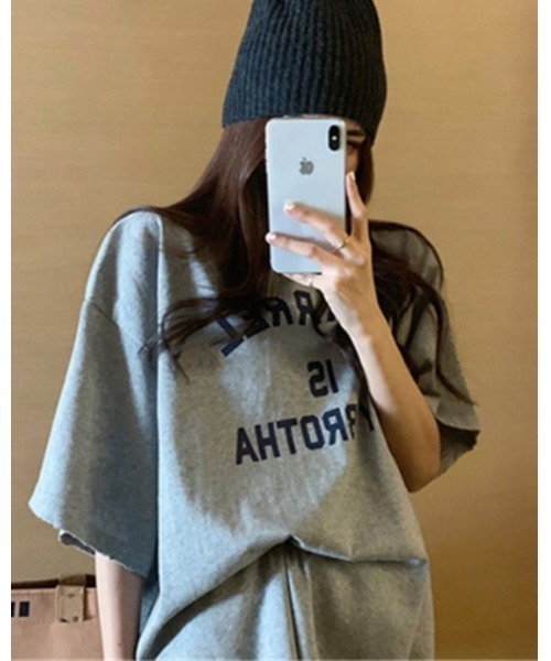 Ritzy(リッツィー)の「ロゴプリントTシャツ(Tシャツ/カットソー・レディース・ホワイト/ネイビー/杢グレー・FREE/XL)」の14枚目の写真