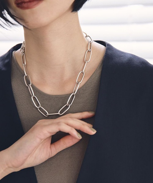Todayfulオーバルチェーンネックレス todayful オーバルチェーンネックレス（Middle Chain Neclace