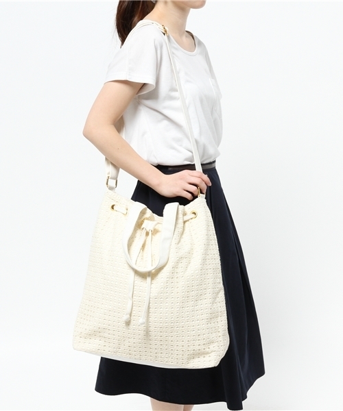 Kastane(カスタネ)の「【Kastane】ショルダートートBAG(ショルダーバッグ・レディース・オフホワイト・FREE)」の6枚目の写真