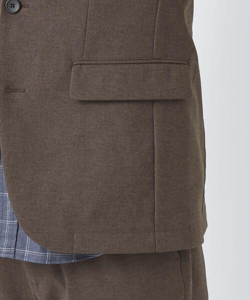 green label relaxing（グリーンレーベルリラクシング）の「フルフラン NT 2B ジャケット -ストレッチ・マシンウォッシャブル・防シワ-（テーラードジャケット・メンズ・ブラック/ダークブラウン/ネイビー/ダークグレー・S/M/L/XL/XS）」の12枚目の写真