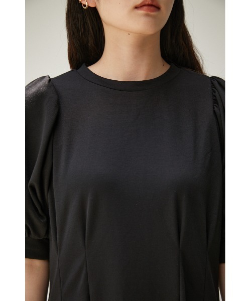 AZUL by moussy（アズールバイマウジー）の「WAIST TACK A-LINE CUT ONEPIECE/ウエストタックエーラインカットワンピース（ワンピース・レディース・ダークオレンジ/ライトベージュ/ブラック/ダークグリーン・MEDIUM/SMALL）」の12枚目の写真