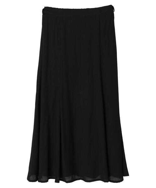 CRAFT STANDARD BOUTIQUE(クラフトスタンダードブティック)の「楊柳イージースカート *(スカート・レディース・ブラック/ブラウン・M/L)」の5枚目の写真