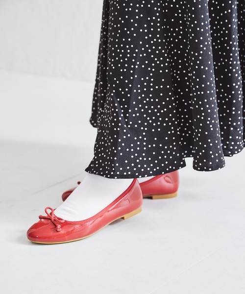 ORiental TRaffic(オリエンタルトラフィック)の「フラット バレエシューズ R-4006(バレエシューズ・レディース・レッド/グレー/ブラック系その他2/シルバー/ベージュ・35/34/41/39/37/36/42/40/38/43/33)」の16枚目の写真