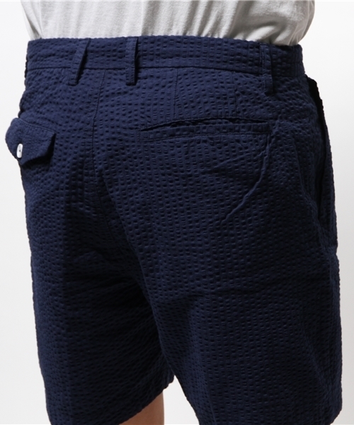 SENSE OF PLACE by URBAN RESEARCH（センスオブプレイスバイアーバンリサーチ）の「シアサッカーワイドショーツ（その他パンツ・メンズ・ライトカーキ/ネイビー・L/M）」の7枚目の写真