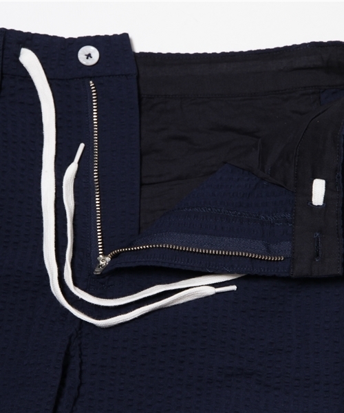 SENSE OF PLACE by URBAN RESEARCH（センスオブプレイスバイアーバンリサーチ）の「シアサッカーワイドショーツ（その他パンツ・メンズ・ライトカーキ/ネイビー・L/M）」の10枚目の写真