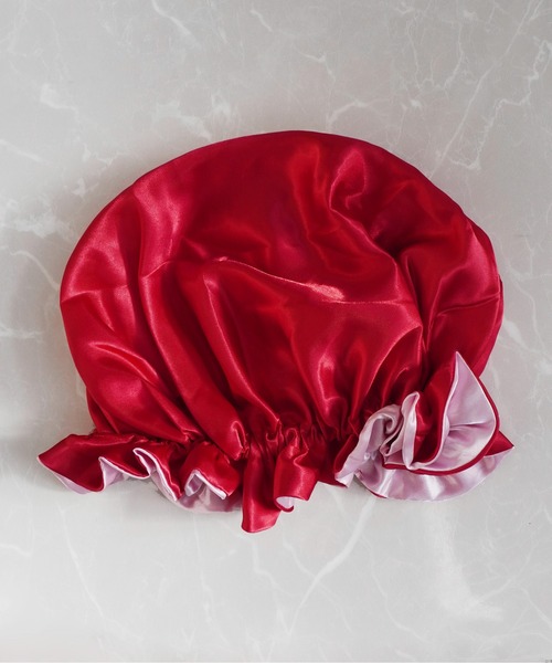 Port（ポート）の「ギャザー ナイトキャップ / ヘアボンネット_（その他ルームウェア・レディース・レッド/ブラック/ブラウン/アイボリー/ベージュ/ブラウン系その他・FREE）」の6枚目の写真