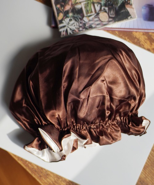 Port（ポート）の「ギャザー ナイトキャップ / ヘアボンネット_（その他ルームウェア・レディース・レッド/ブラック/ブラウン/アイボリー/ベージュ/ブラウン系その他・FREE）」の7枚目の写真