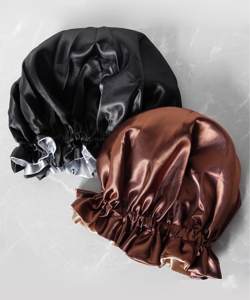 Port（ポート）の「ギャザー ナイトキャップ / ヘアボンネット_（その他ルームウェア・レディース・レッド/ブラック/ブラウン/アイボリー/ベージュ/ブラウン系その他・FREE）」の17枚目の写真