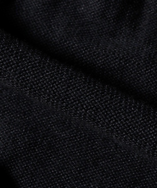 LOCALINA(ロカリナ)の「LOCALINA/ロカリナ Knit Skipper Vネックプルオーバーニット(ニット/セーター・メンズ・ブラック/グレー・FREE)」の3枚目の写真