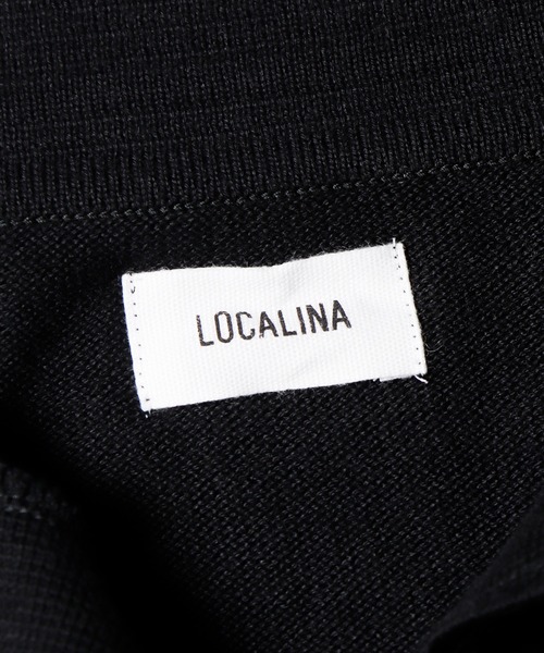 LOCALINA(ロカリナ)の「LOCALINA/ロカリナ Knit Skipper Vネックプルオーバーニット(ニット/セーター・メンズ・ブラック/グレー・FREE)」の4枚目の写真