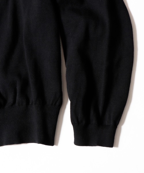 LOCALINA(ロカリナ)の「LOCALINA/ロカリナ Knit Skipper Vネックプルオーバーニット(ニット/セーター・メンズ・ブラック/グレー・FREE)」の8枚目の写真