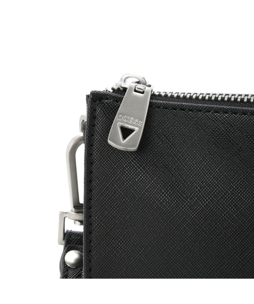 Guess(ゲス)の「CERTOSA SAFFIANO Vanity Case(クラッチバッグ・メンズ・ブラック・ONE SIZE)」の8枚目の写真