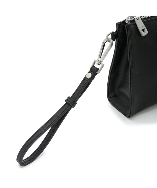 Guess(ゲス)の「CERTOSA SAFFIANO Vanity Case(クラッチバッグ・メンズ・ブラック・ONE SIZE)」の11枚目の写真
