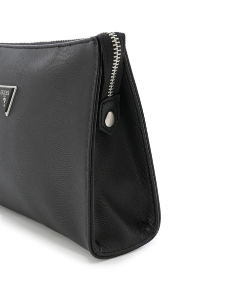 Guess(ゲス)の「CERTOSA SAFFIANO Vanity Case(クラッチバッグ・メンズ・ブラック・ONE SIZE)」の2枚目の写真