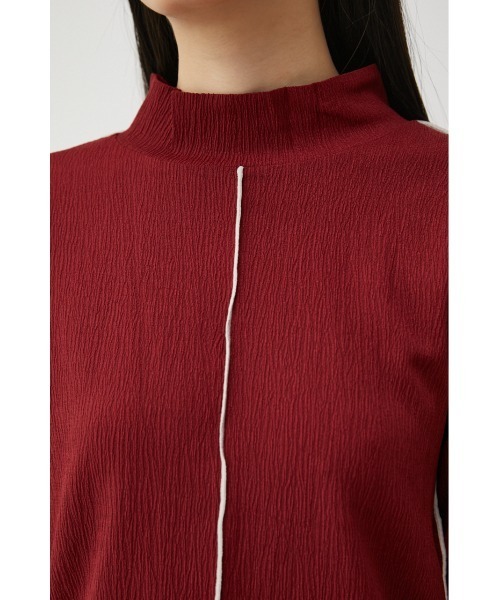 AZUL by moussy（アズールバイマウジー）の「MELLOW SHIRRING TOPS/メロウシャーリングトップス（Tシャツ/カットソー・レディース・ブラック/アイボリー/マジェンタ・SMALL/MEDIUM）」の18枚目の写真