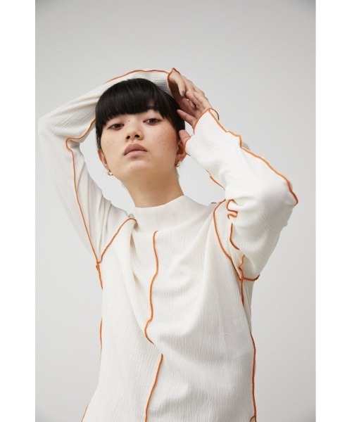 MELLOW SHIRRING TOPS/メロウシャーリングトップス（Tシャツ