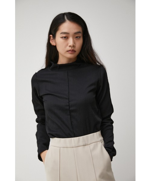 machatt のシャーリングトップス MELLOW SHIRRING TOPS/メロウシャーリングトップス（Tシャツ