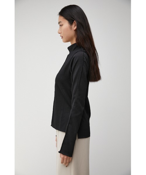 AZUL by moussy（アズールバイマウジー）の「MELLOW SHIRRING TOPS/メロウシャーリングトップス（Tシャツ/カットソー・レディース・ブラック/アイボリー/マジェンタ・SMALL/MEDIUM）」の7枚目の写真