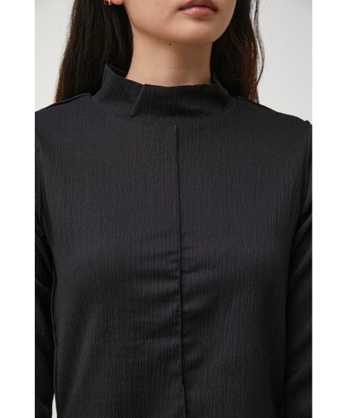 AZUL by moussy（アズールバイマウジー）の「MELLOW SHIRRING TOPS/メロウシャーリングトップス（Tシャツ/カットソー・レディース・ブラック/アイボリー/マジェンタ・SMALL/MEDIUM）」の9枚目の写真