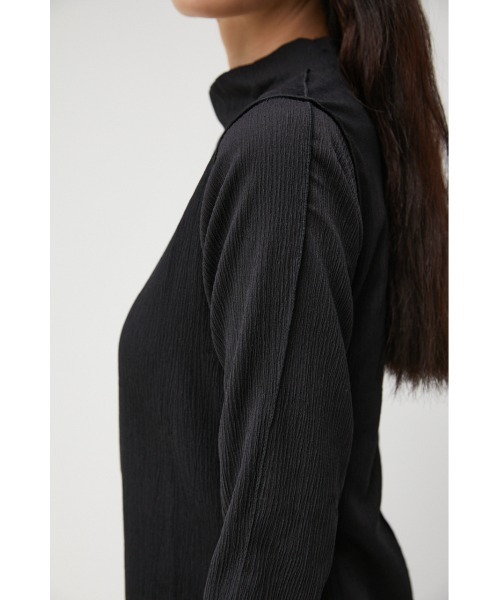 AZUL by moussy（アズールバイマウジー）の「MELLOW SHIRRING TOPS/メロウシャーリングトップス（Tシャツ/カットソー・レディース・ブラック/アイボリー/マジェンタ・SMALL/MEDIUM）」の10枚目の写真