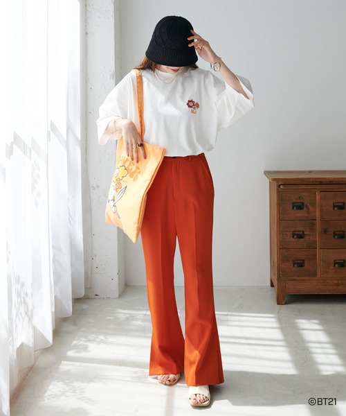 BT21(ビーティーイシビル)の「【BT21】キャラクタートート(トートバッグ・レディース・ピンク/イエロー/オレンジ/ミント/ブルー・FREE)」の12枚目の写真