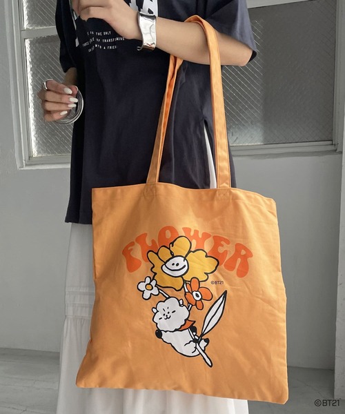 BT21(ビーティーイシビル)の「【BT21】キャラクタートート(トートバッグ・レディース・ピンク/イエロー/オレンジ/ミント/ブルー・FREE)」の18枚目の写真