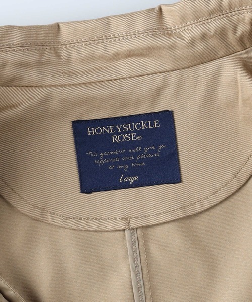 HONEYSUCKLE ROSE(ハニーサックルローズ)の「【HONEYSUCKLE ROSE】ステンカラーコート(ステンカラーコート・レディース・ベージュ/ネイビー・M/L)」の15枚目の写真