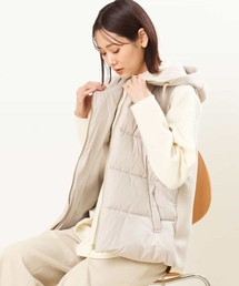 MK MICHEL KLEIN | カットボンディング切替え中綿ベスト(その他アウター)