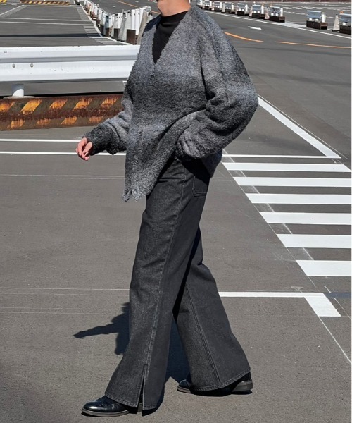 kutir（クティール）の「グラデーションニットカーディガン（カーディガン/ボレロ・メンズ・ブラック/ブラウン・MEDIUM/LARGE）」の6枚目の写真