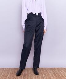 AEWEN MATOPH | <AEWEN MATOPH>CU/C サテン ポケット テーパードパンツ(カーゴパンツ)