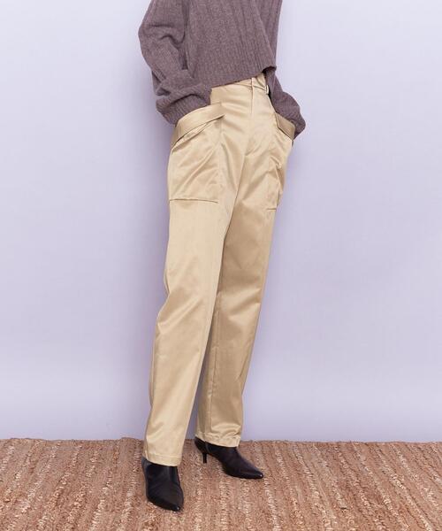 AEWEN MATOPH(イウエン マトフ)の「<AEWEN MATOPH>CU/C サテン ポケット テーパードパンツ(カーゴパンツ・レディース・ベージュ/ネイビー・36/38)」の7枚目の写真