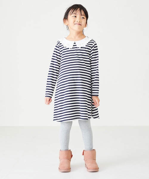 ORiental TRaffic（オリエンタルトラフィック）の「バックリボンムートンブーツK-242（ブーツ・キッズ・ブラック/ベージュ/ピンク・15.0cm/16.0cm/17.0cm/18.0cm/19.0cm/20.0cm）」の20枚目の写真