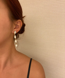 marble drop earring