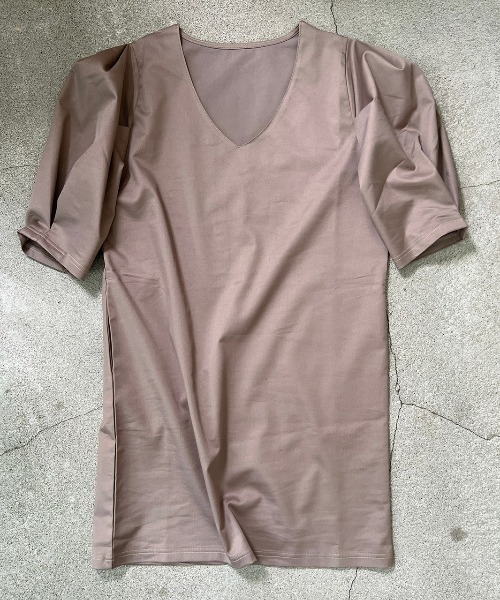 Vicente（ヴィセンテ）の「Volume sleeve mini op（ワンピース・レディース・ブラウン/ブラック・FREE）」の4枚目の写真