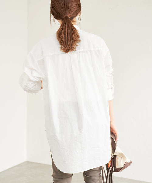 FRAMeWORK（フレームワーク）の「コットンロングシャツ（シャツ/ブラウス・レディース・ブラック/ブルー/ホワイト・FREE）」の17枚目の写真