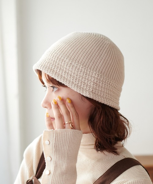 DISCOAT（ディスコート）の「ニットハット（ハット・レディース・ブラック/ベージュ/ネイビー・FREE）」の18枚目の写真
